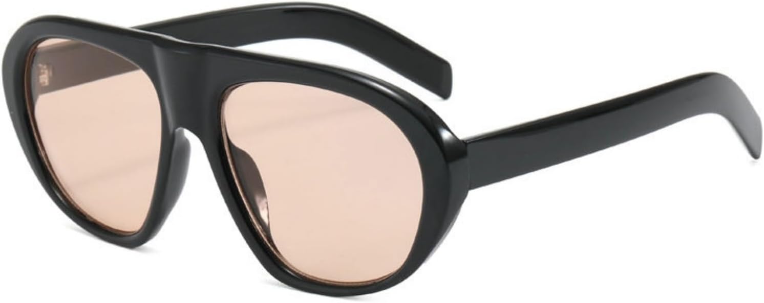 

Солнцезащитные очки Willochra Oversized Oval Pilot для женщин и мужчин, большие, роскошные, в стиле ретро, ​​Y2K, градиентные, черные, солнцезащитные очки для женщин, защита от УФ-излучения UV400, C3