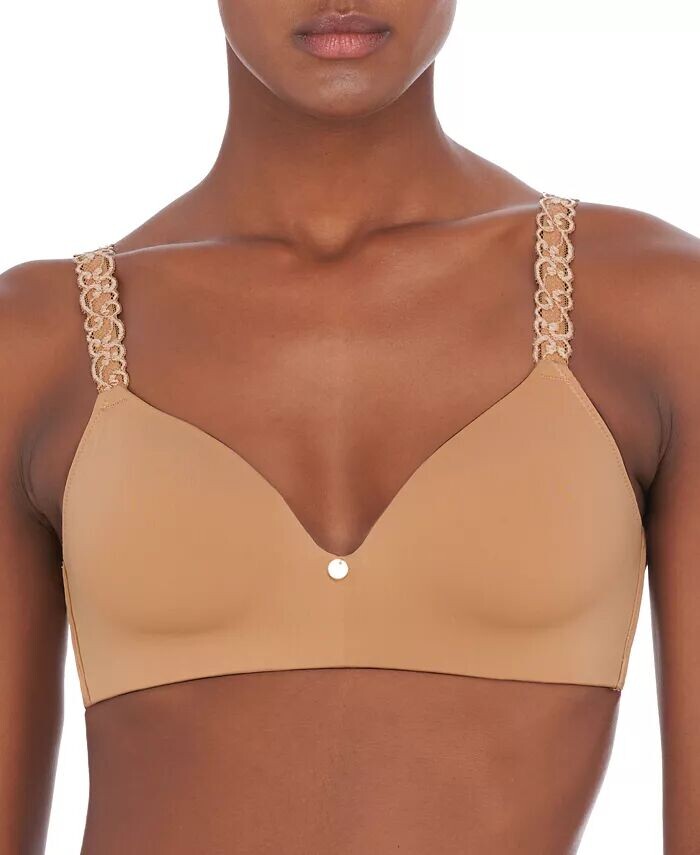 

Женский бюстгальтер Pure Luxe Wireless Contour 723321 Natori, коричневый