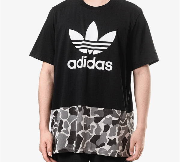 Футболка originals camouflage leopard print short sleeve black Adidas, черный — фото 3