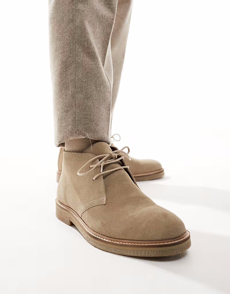 

Туфли на шнуровке schuh Dace из бежевой замши