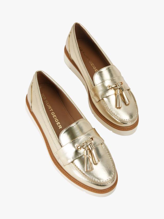Мокасины morly с кисточками KG Kurt Geiger, золотой — фото 2