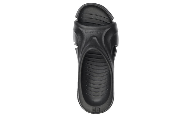 Тапочки mold slides 'black' Balenciaga, черный — фото 3
