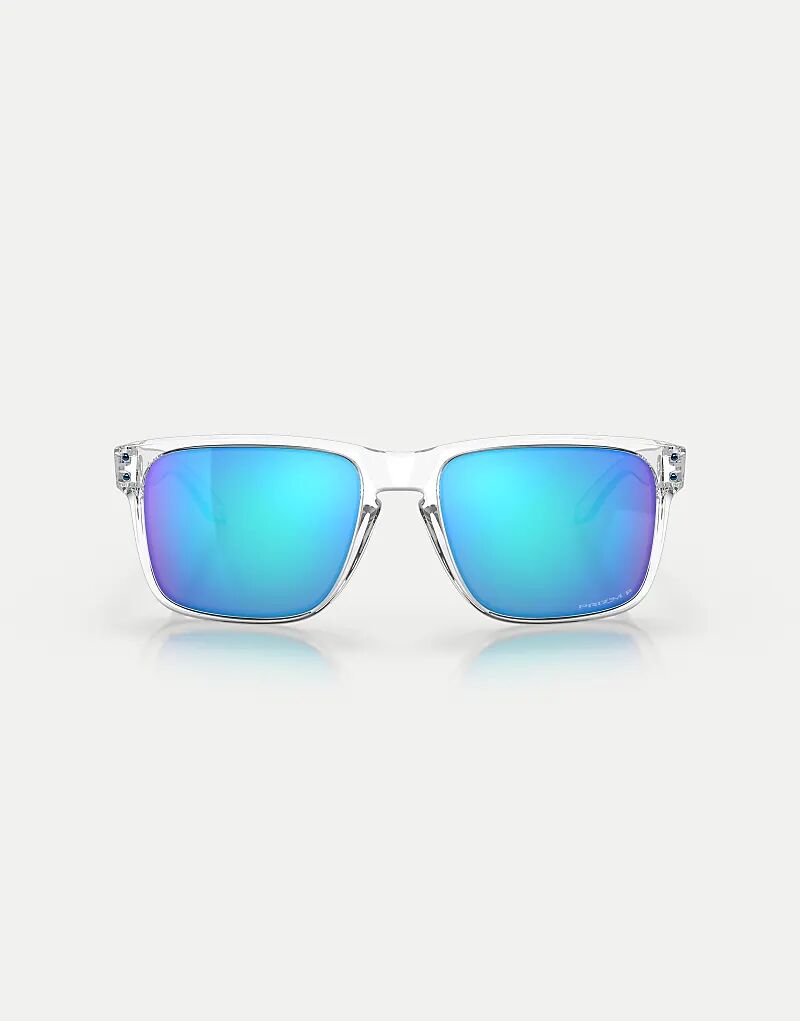 

Солнцезащитные очки Oakley Holbrook xl с квадратными поляризационными линзами и синими зеркальными линзами из полированного прозрачного стекла