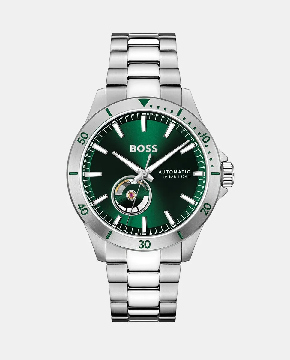 

Troper Automatic 1514200 стальные мужские часы Boss, серебрянный