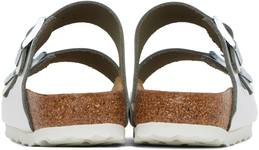 Сандалии Birkenstock Silver Arizona с мягкой стелькой — фото 2