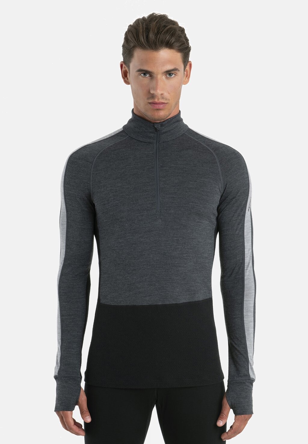 

Рубашка с длинным рукавом MERINO ZONEKNIT 200 LS HALF ZIP Icebreaker, цвет grey