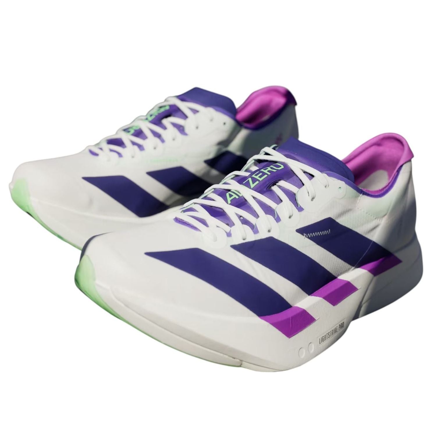 Adidas Adizero Adios Pro 4 'White Collegiate Purple Lime Burst' — фото 4