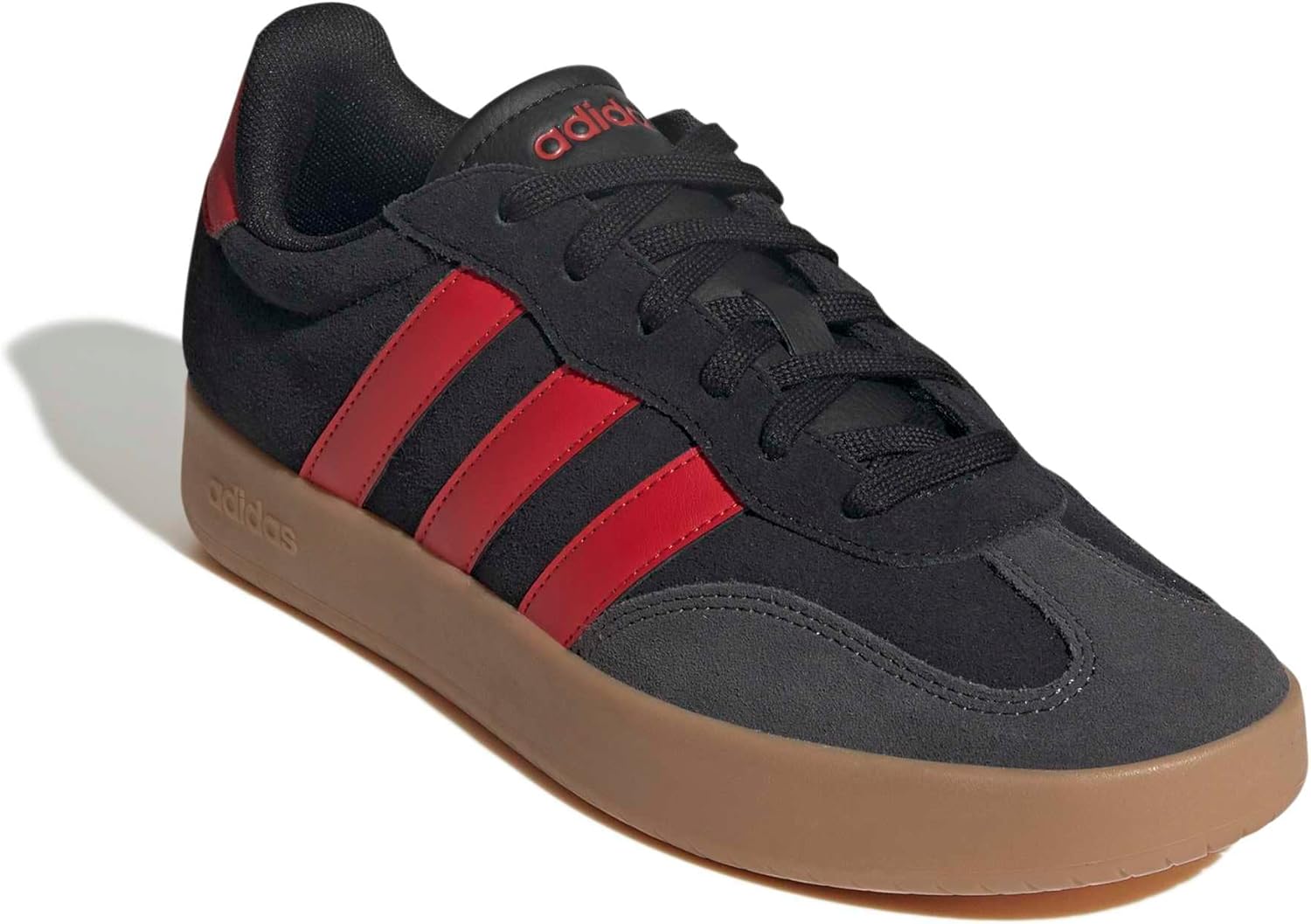 Мужские модные кроссовки Adidas Barreda, черный/алый — фото 4