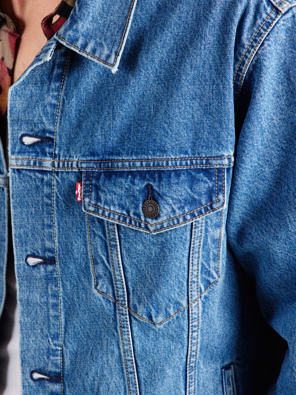 LEVI'S  Куртка для межсезонья 'Relaxed Type III Trucker Jacket' в синем цвете — фото 2