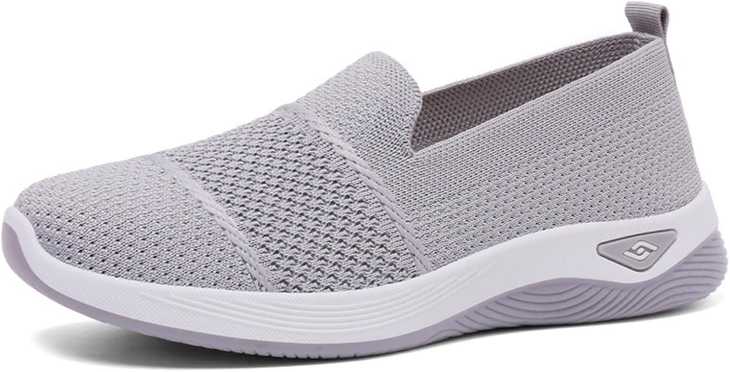 

Кроссовки Canbebig для женщин, ортопедические, с удобной посадкой, для ходьбы, вязаные, дышащие, мягкая обувь, повседневные, с поддержкой свода стопы, спортивные кроссовки для тренировок, серый