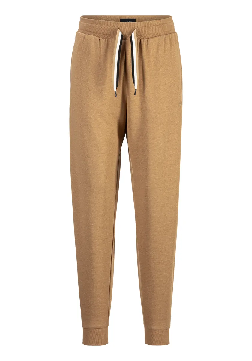 

BOSS "CP Stripe_Pants Cuff" брюки релакс с контрастным шнурком, бежевый