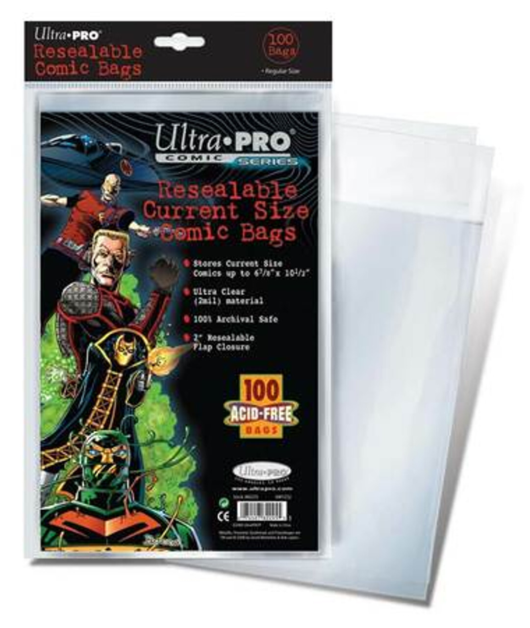 

Аксессуары Current Size 6-7/8 X 10-1/2 Resealable Comic Bags
