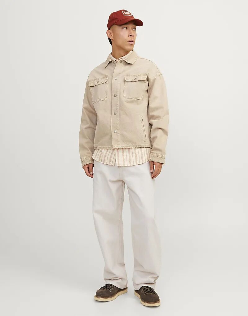 

Jack & Jones – Джинсы широкого кроя в цвете лунный луч