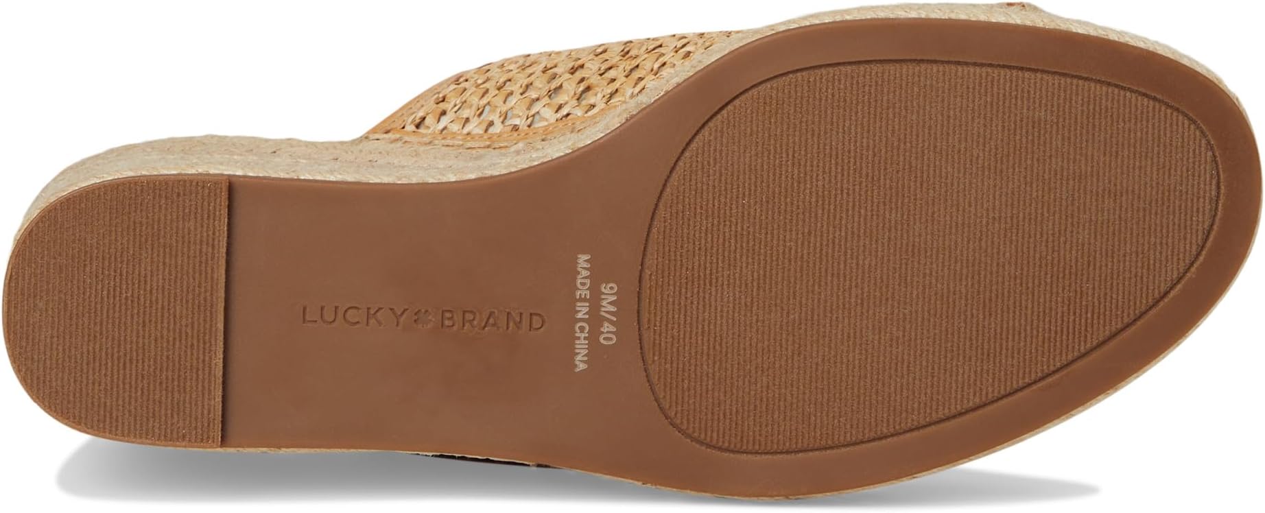Туфли Lucky Brand Cabriah Woven Espadrille Wedge Sandal, Tan B — фото 3