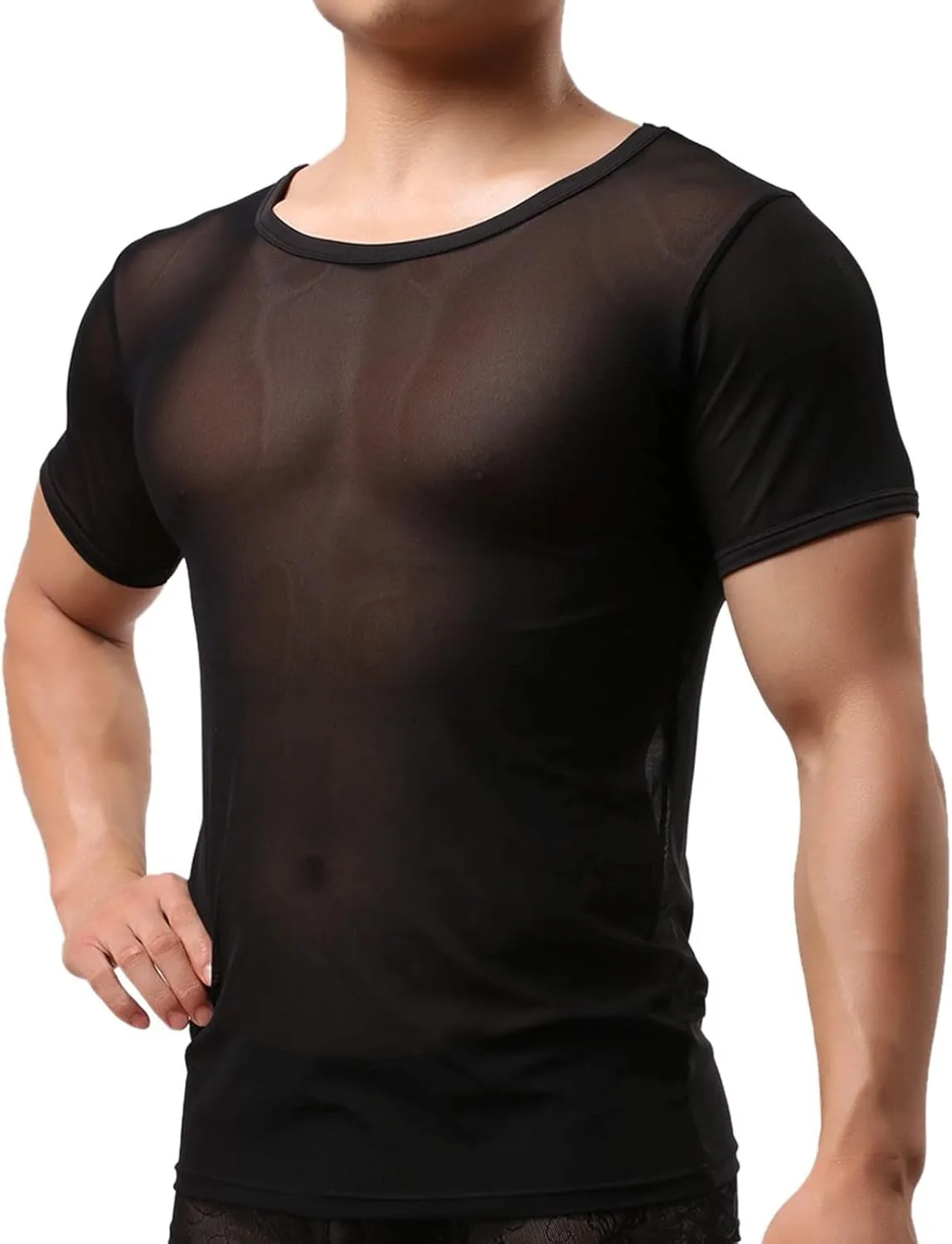 

Мужской топ Mesh Sheer для фитнеса