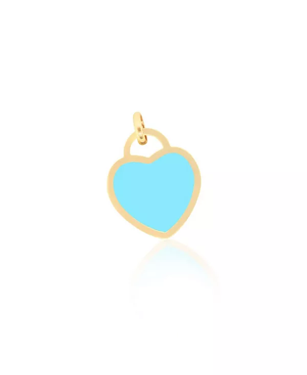 

Брелок-Замок в виде сердца бирюзового цвета, 15 миллиметров The Lovery, turquoise