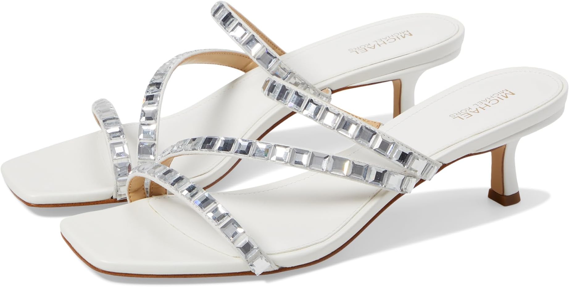 

Сандалии MICHAEL Michael Kors Celia Kitten Slide, цвет Optic White