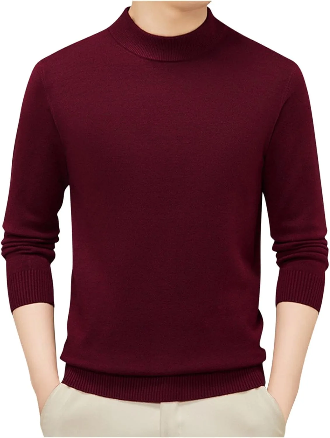 

Свитер-водолазка для мужчин, Slim Fit, длинный рукав Mrmaere