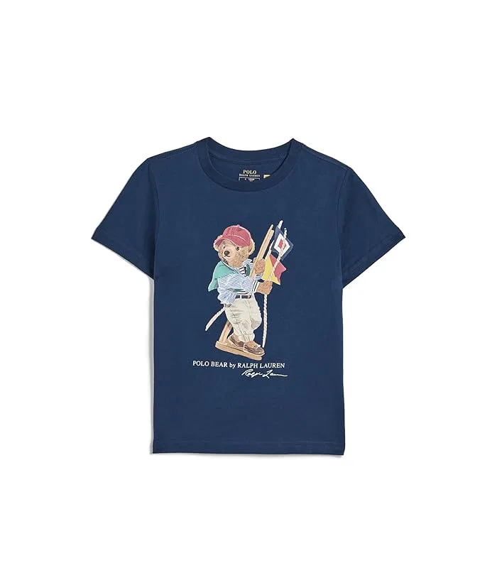 Футболка с медвежонком Polo Bear Cotton Jersey Tee Polo Ralph Lauren Kids, SP26 Bear/Newport Navy