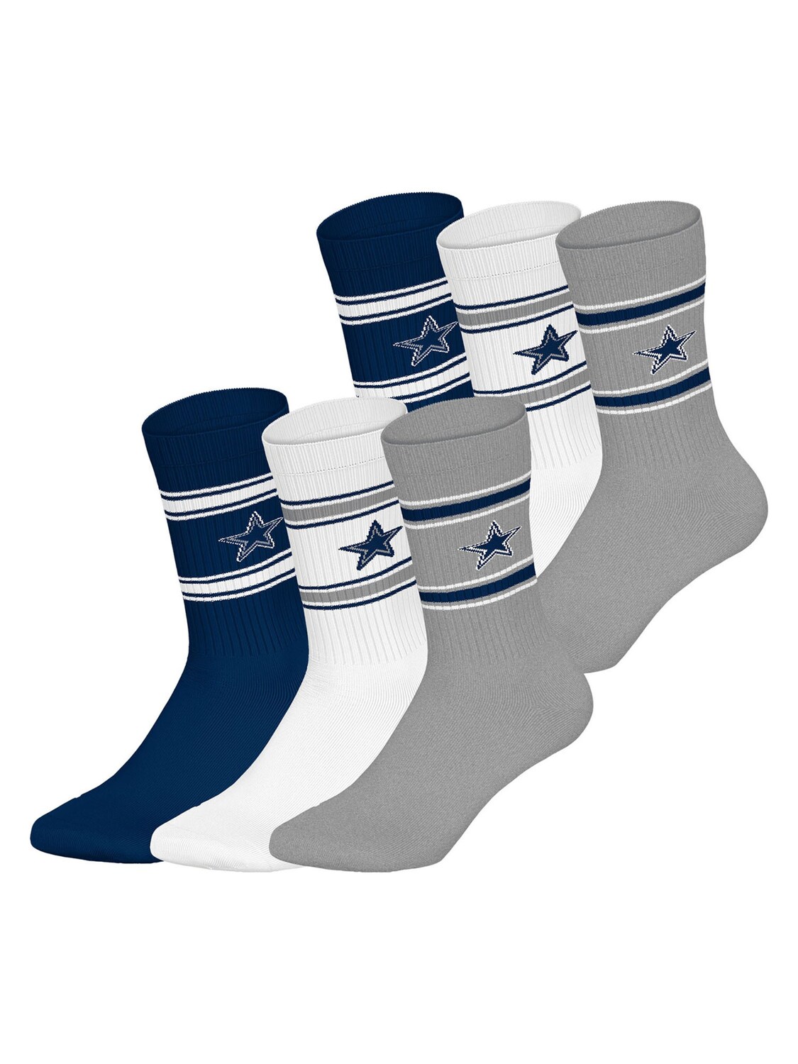 

Huddle Носки в цветах Navy, Grey, White