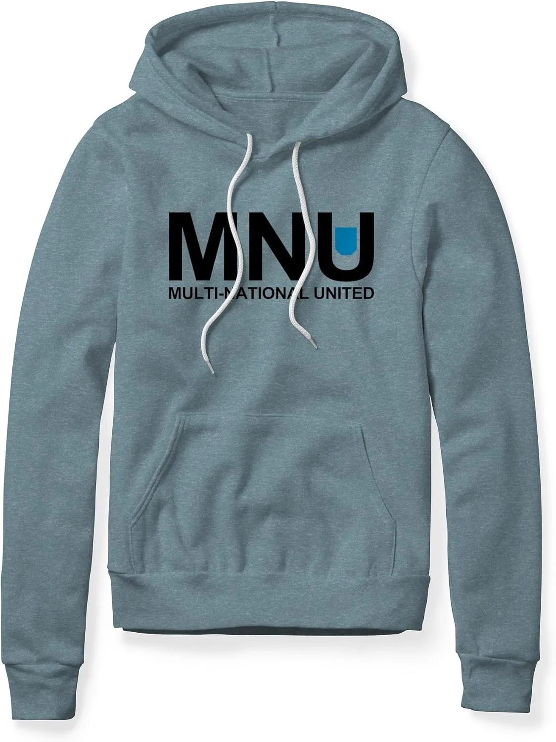Худи с логотипом MNU, District 9, на флисе, бирюзовый