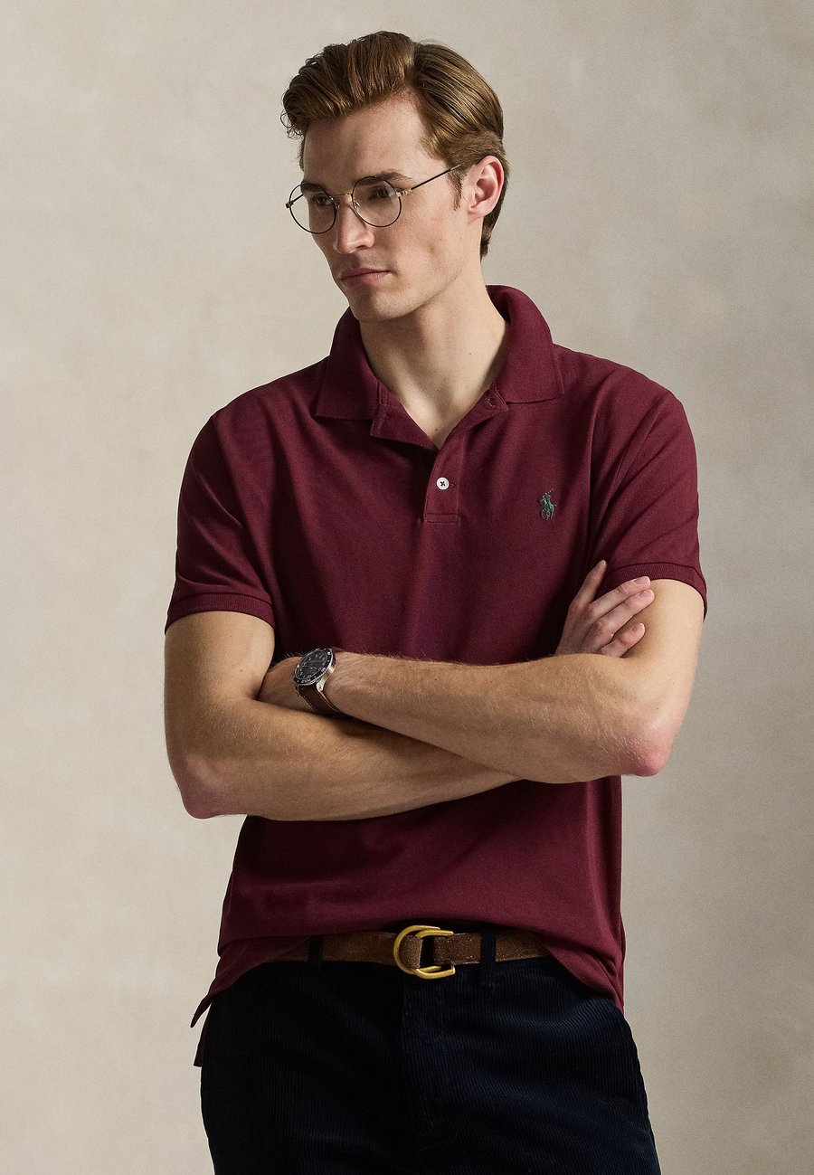 

Поло Polo Ralph Lauren CUSTOM SLIM FIT STRETCH MESH POLO SHIRT, Classic Wine/Red