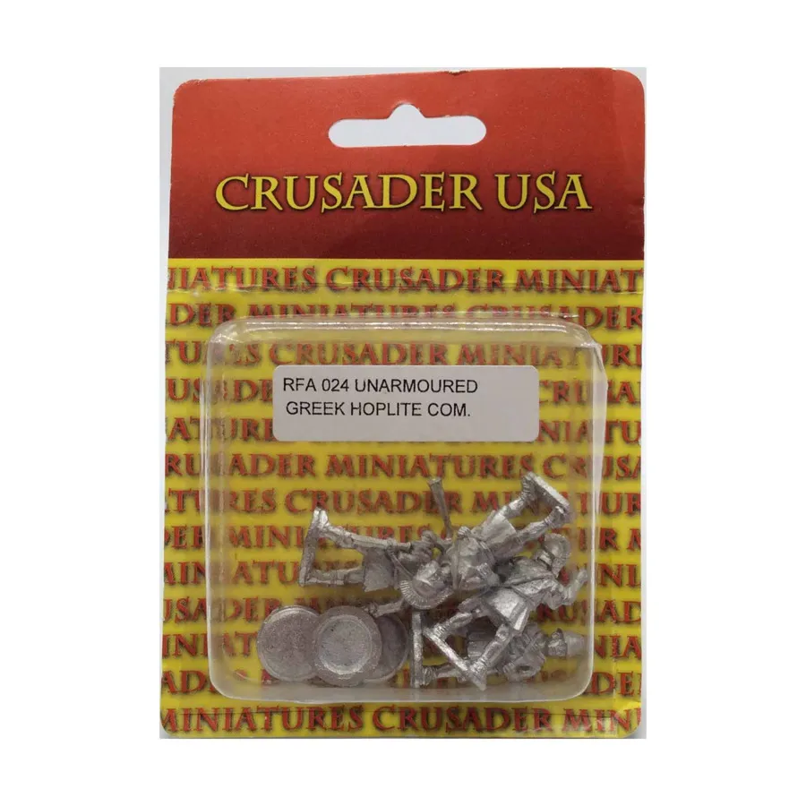 

Небронированное командование греческих гоплитов, Historical Miniatures - Ancient - Roman Empire (28mm) (Crusader Miniatures)