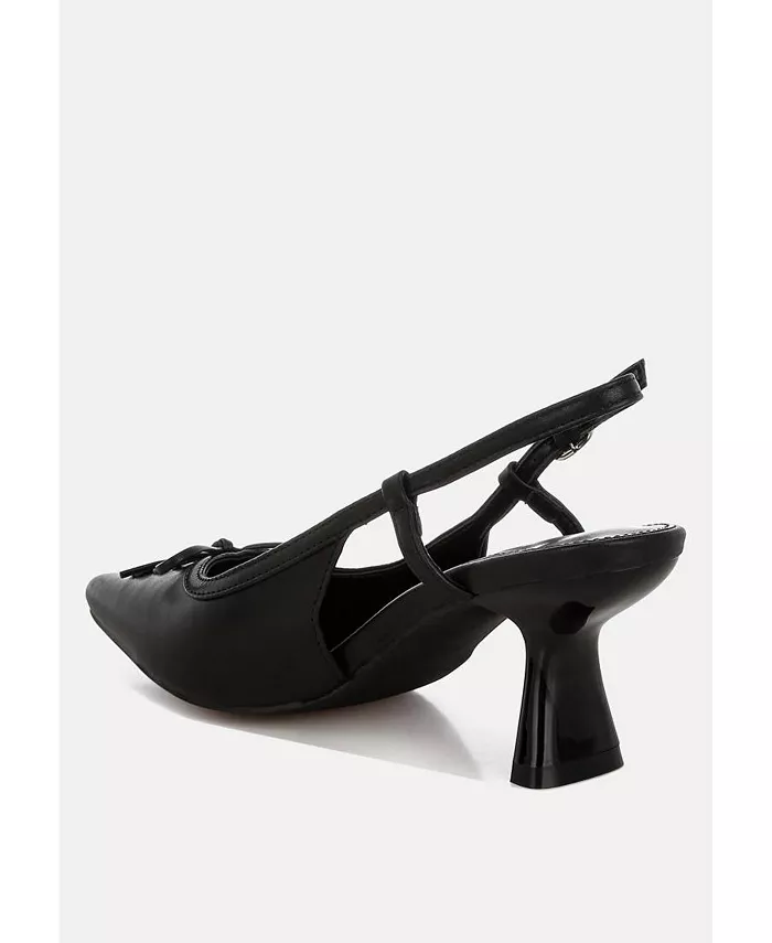 Женские туфли Danvers Kitten Heel Pointy Slingbacks London Rag, черный — фото 4