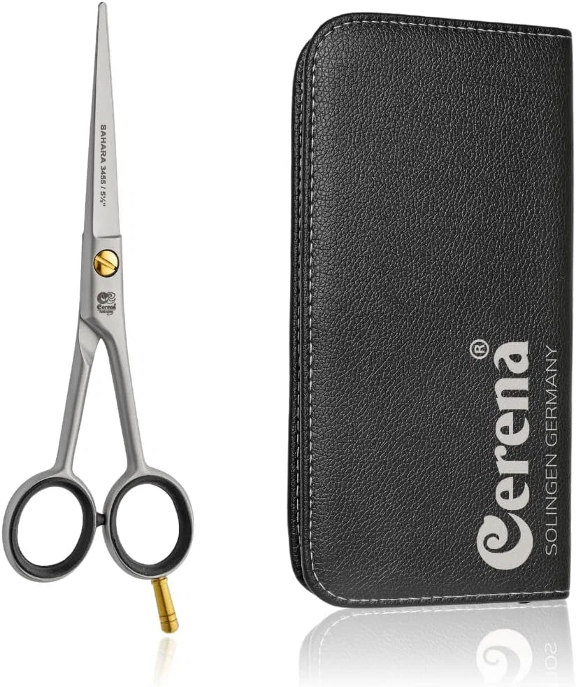 Парикмахерские ножницы Cerena Sahara 5.5 дюймов Cerena, Silver With Case