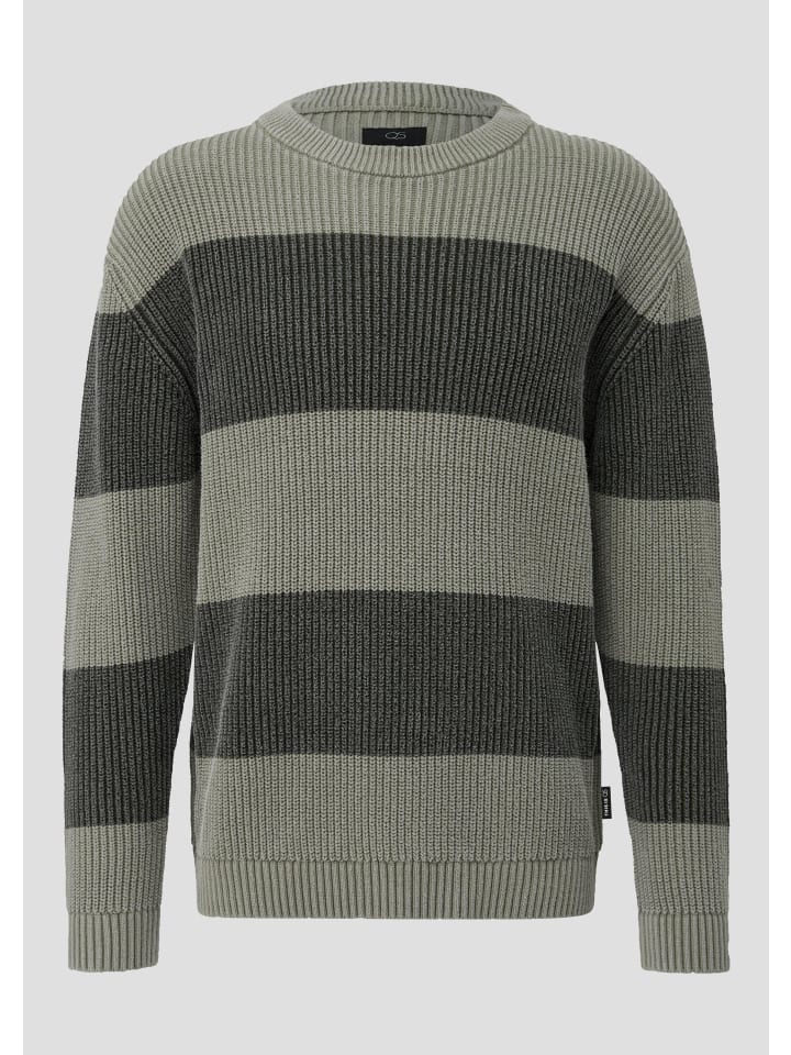 

QS Вязаный свитер цвета 79G0_оливково-зеленый