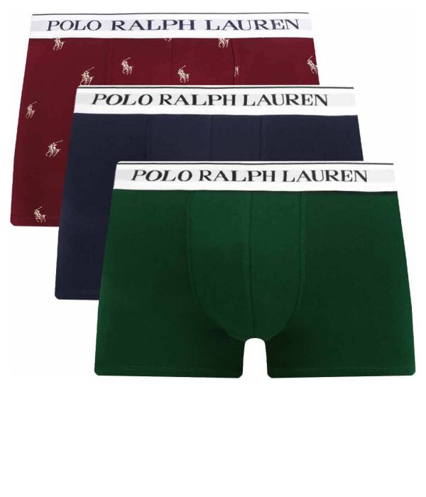 

Боксеры Polo Ralph Lauren с логотипом 3 шт, бургундия