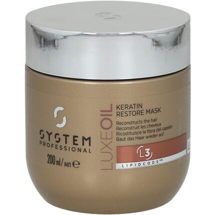 

Sp Energy Code Luxe Oil Кератиновая восстанавливающая маска L3, Wella