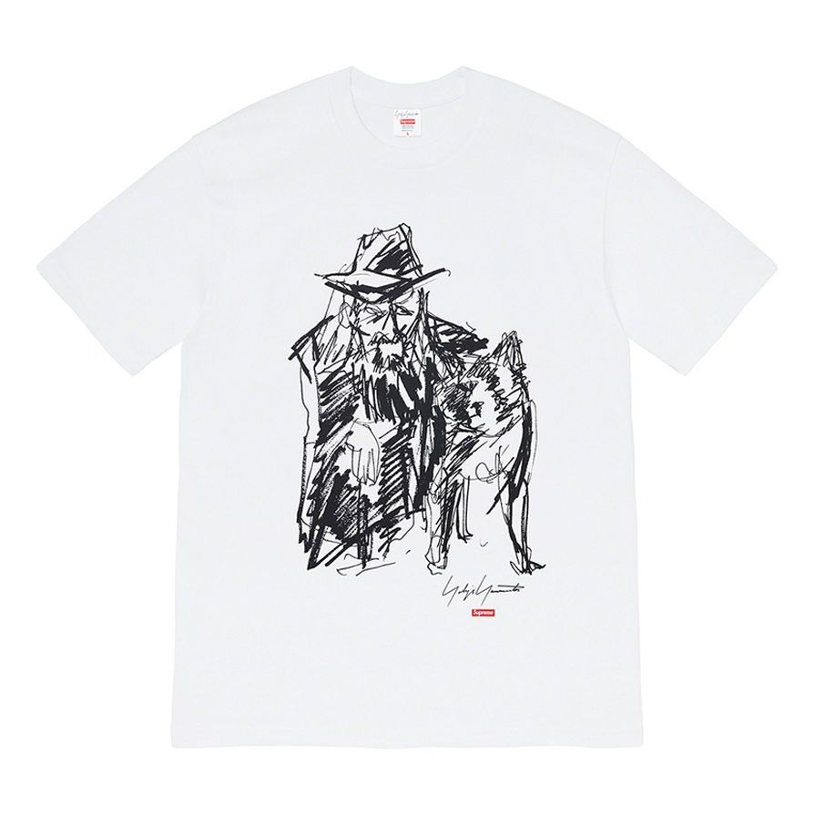 

Футболка Supreme FW20 Week 4 x Yohji Yamamoto Tee 'Black White', черный