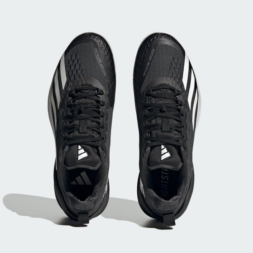 Мужские теннисные кроссовки Adidas Adizero Cybersonic, белый/черный — фото 3