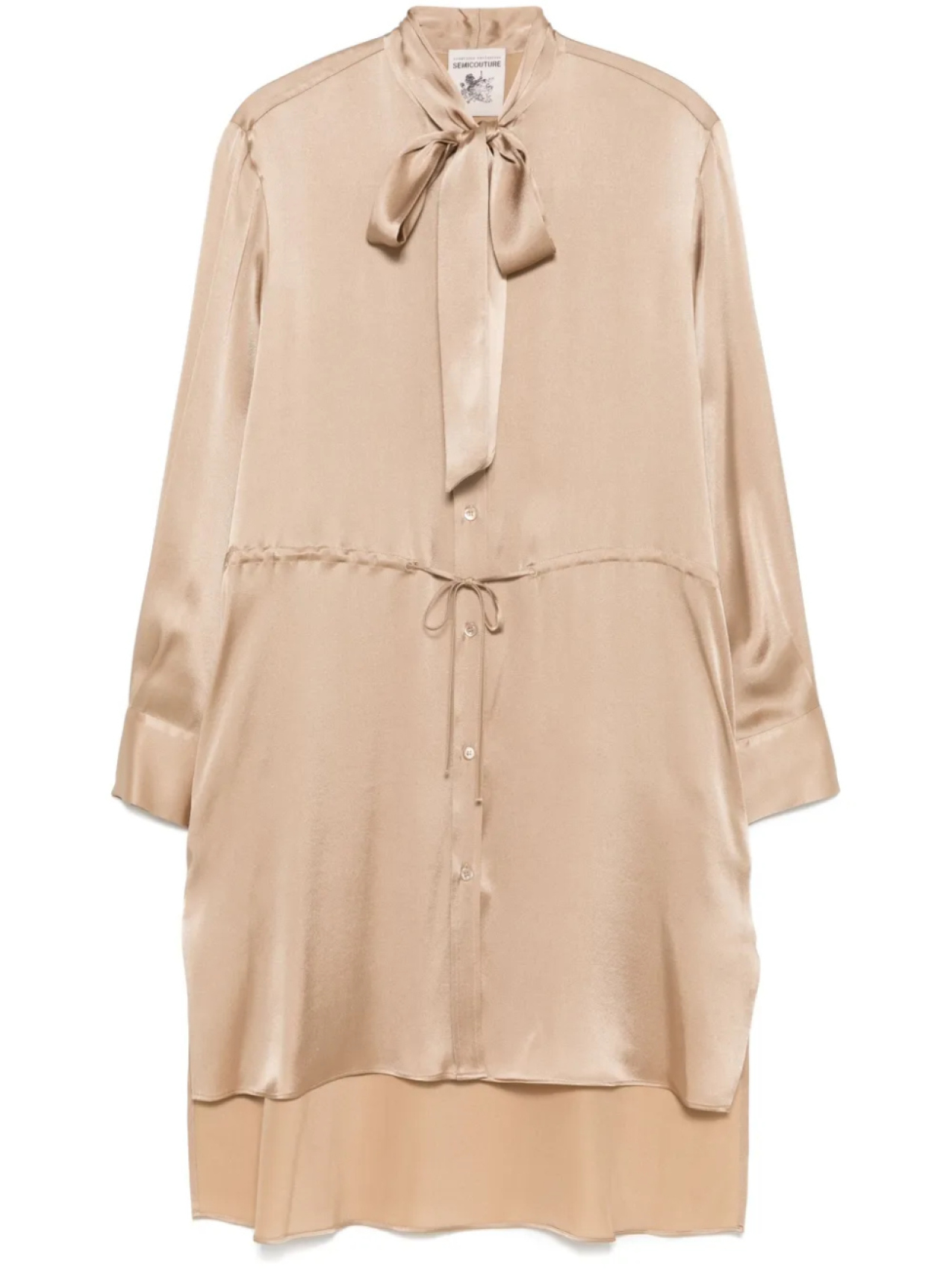 

Платье мини Rossana Semicouture, коричневый