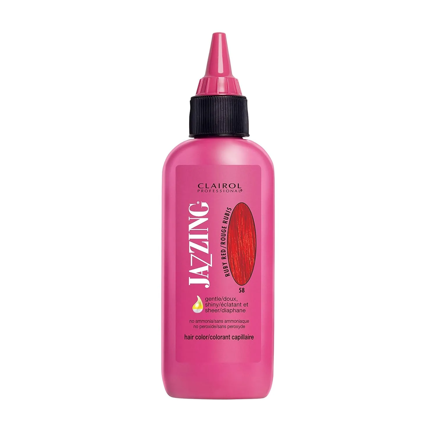 Полуперманентная краска для волос Clairol Professional Jazzing, придающая блеск и яркость волосам любой текстуры., No.058 Ruby Red