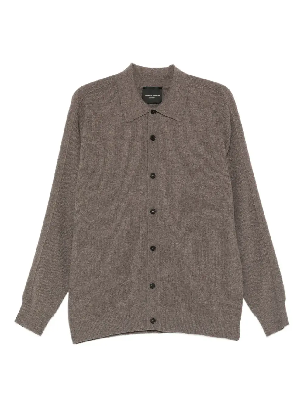 

Кардиган на пуговицах Collina Roberto Collina, коричневый
