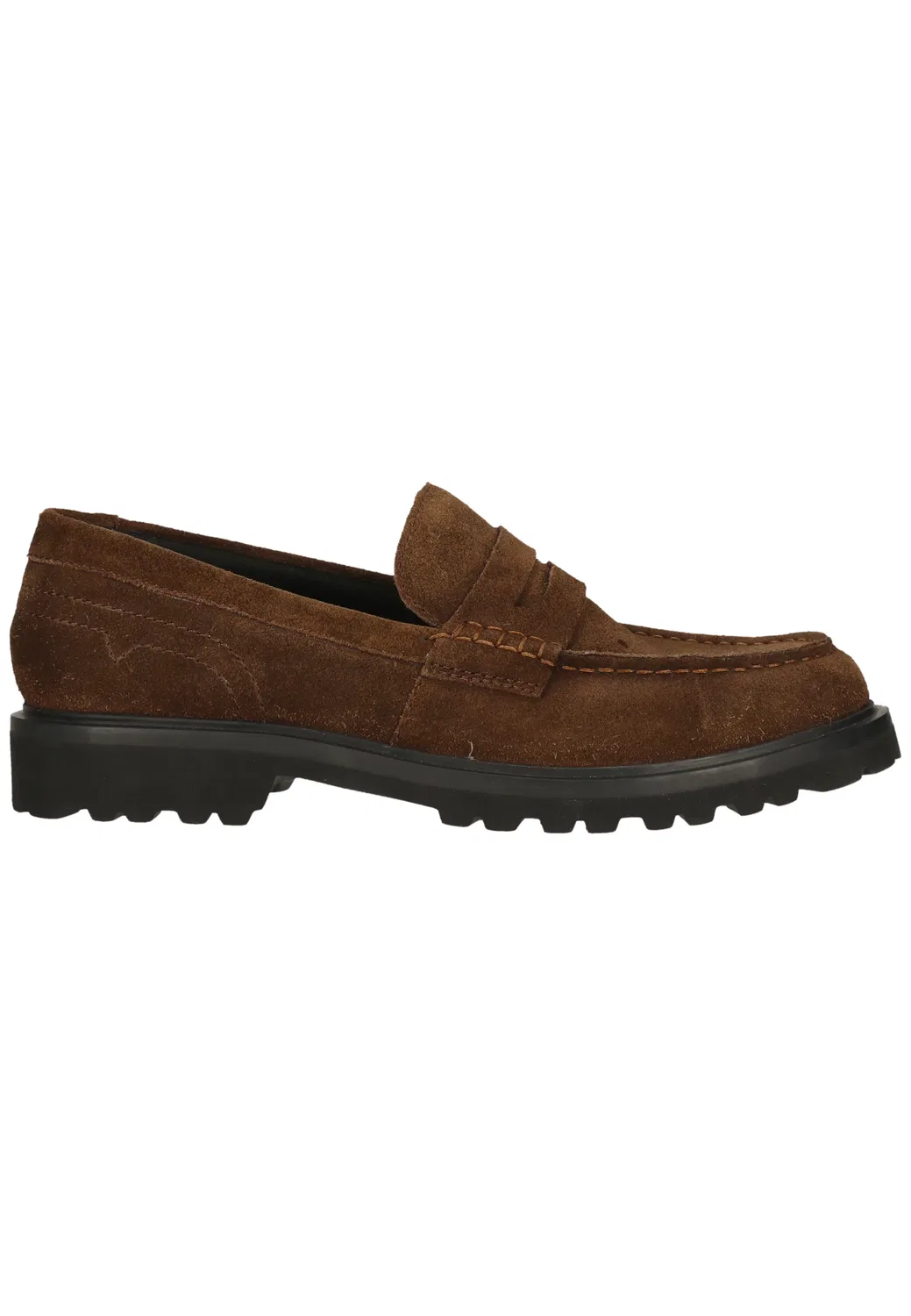 Кроссовки на толстой подошве Clarks, темно-коричневый замш — фото 4
