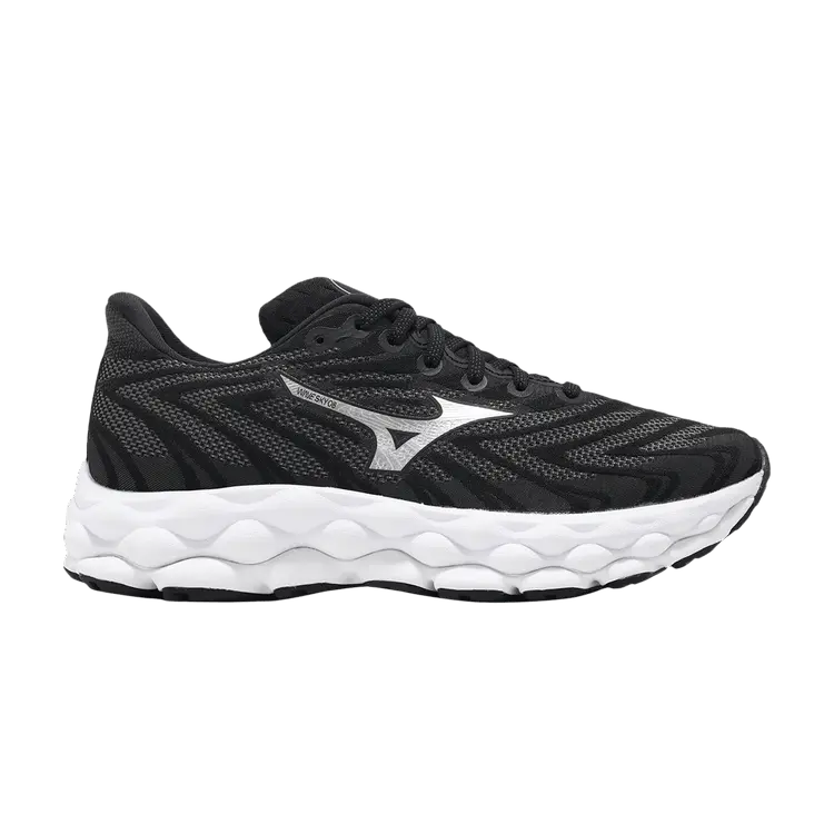 

Кроссовки Mizuno Wmns Wave Sky 8 Super Wide Black Metallic Silver, черный