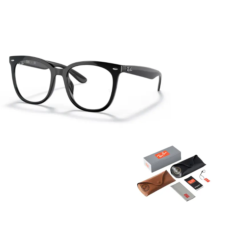 

RayBan Квадратные очки унисекс, Black/Transparent