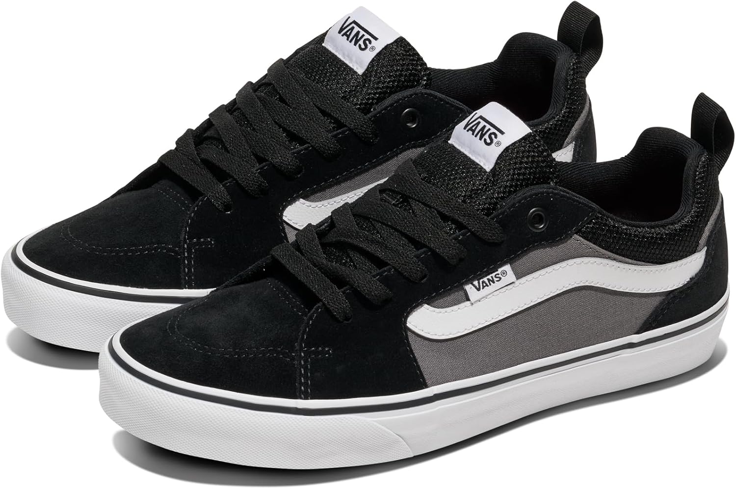 Vans мужские кроссовки Filmore из замши и канваса, Black/Pewter — фото 2