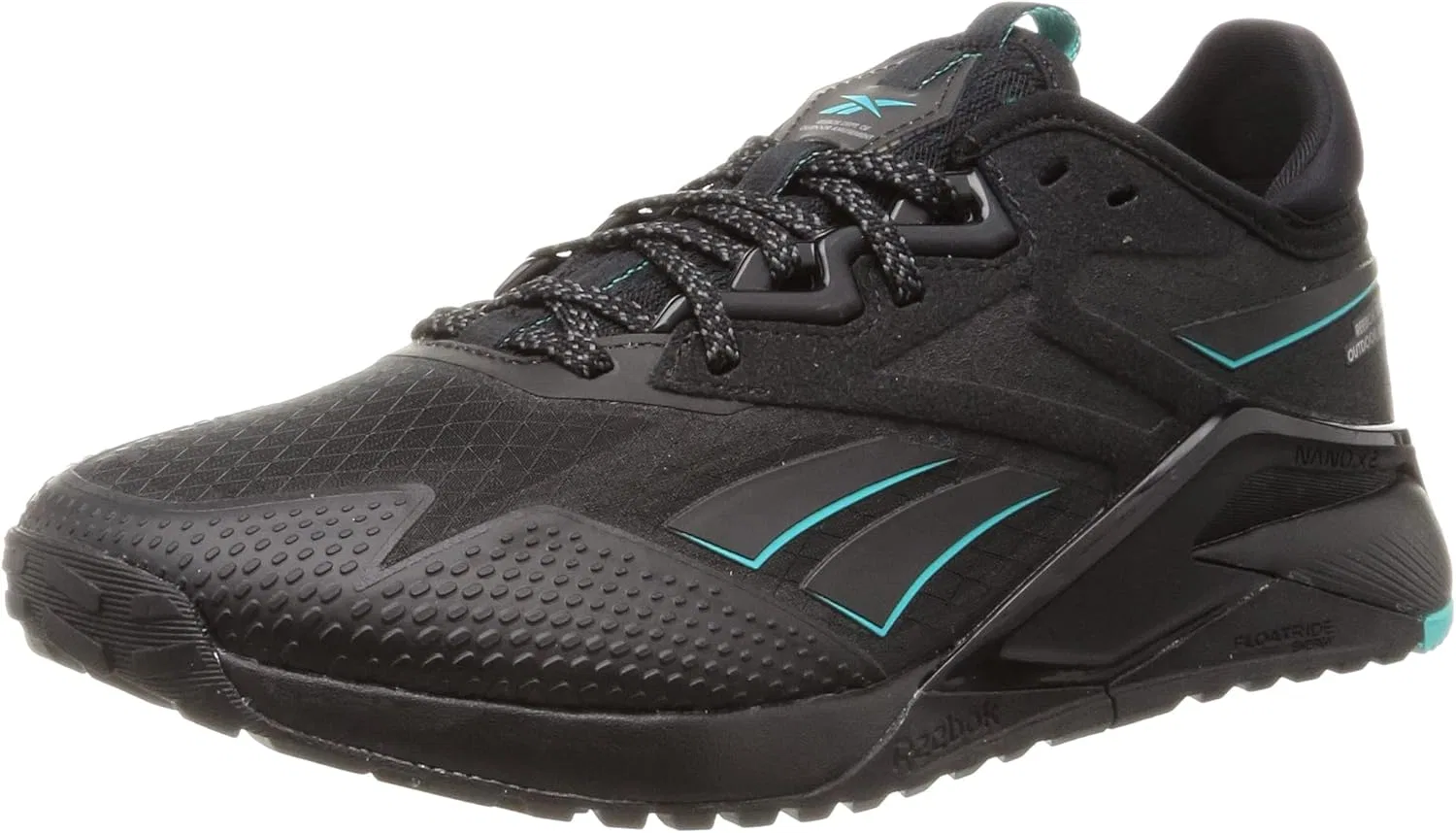 Мужские кроссовки Reebok Nano X2 Tr Adventure для легкой атлетики, Black Teal Grey