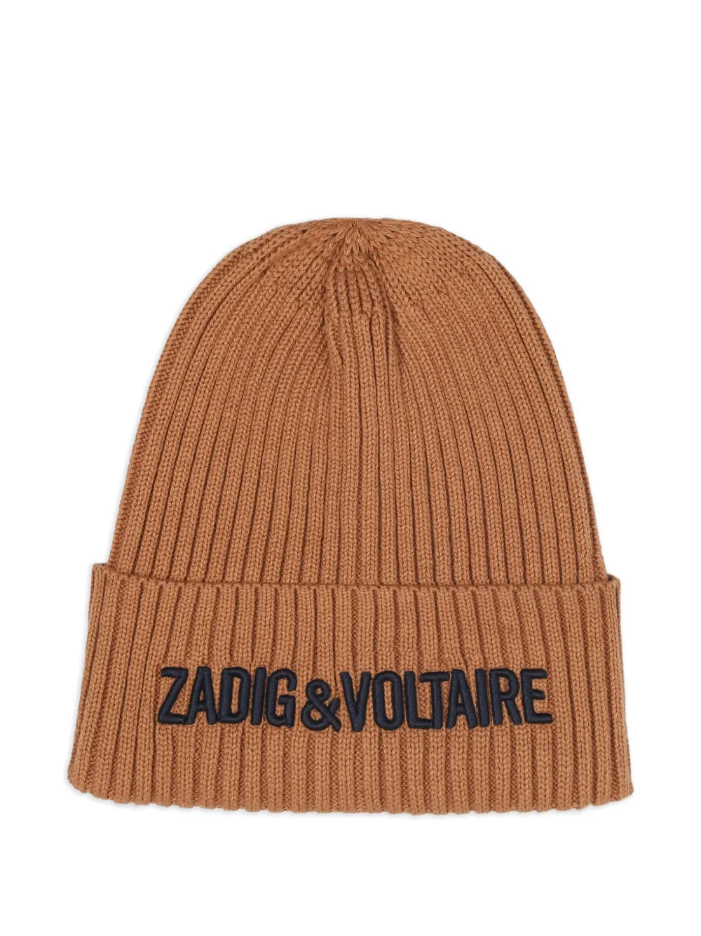 

Шапка бини в рубчик Zadig & Voltaire Kids, коричневый
