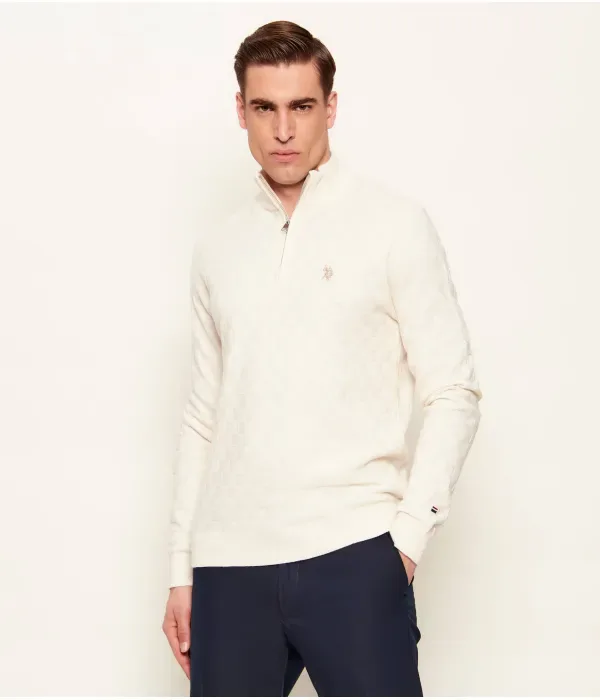 Свитер regular fit Us Polo Assn, экрю