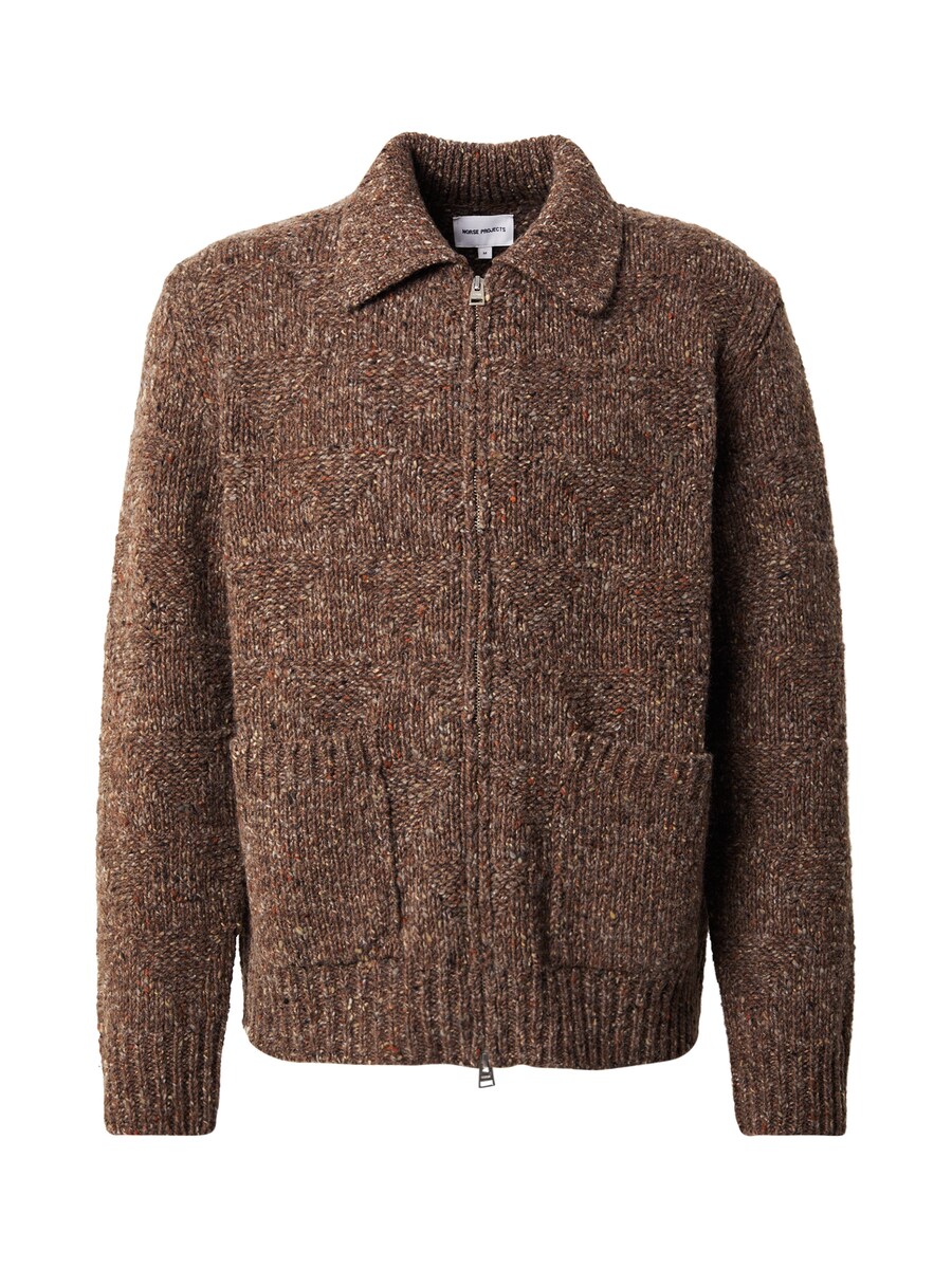 

Вязаный кардиган NORSE PROJECTS Erik Donegal, коричневый