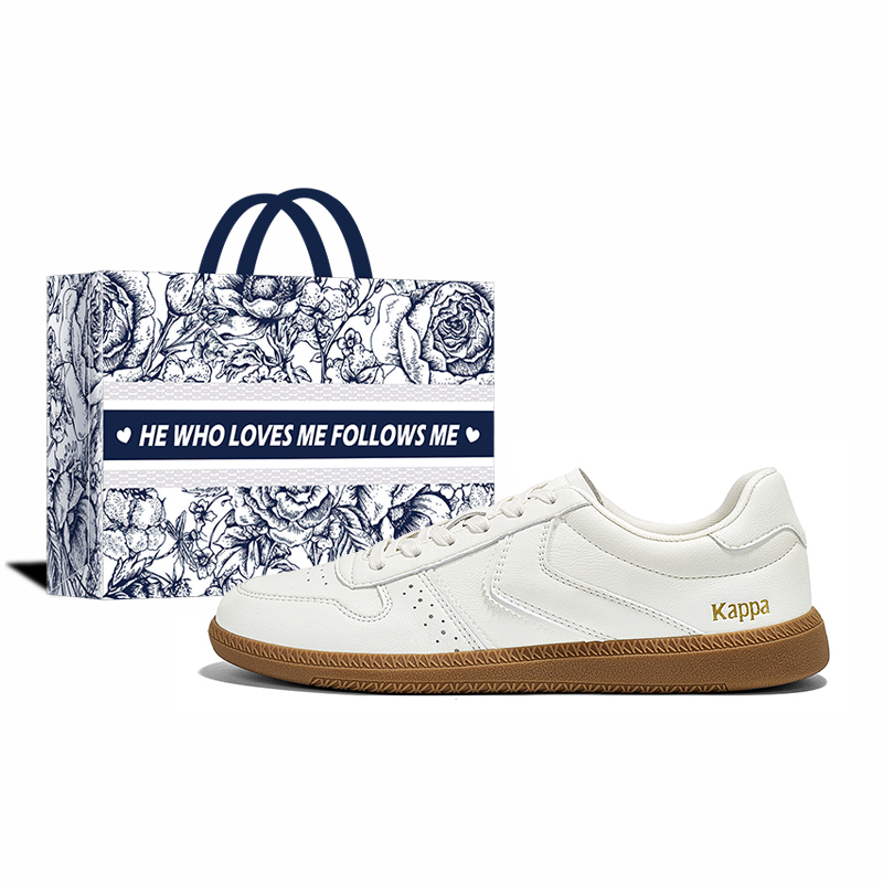 

Kappa Турин 2.0 противоскользящие износостойкие низкие скейтерские кроссовки унисекс белые, цвет White Rose Shopping Bag