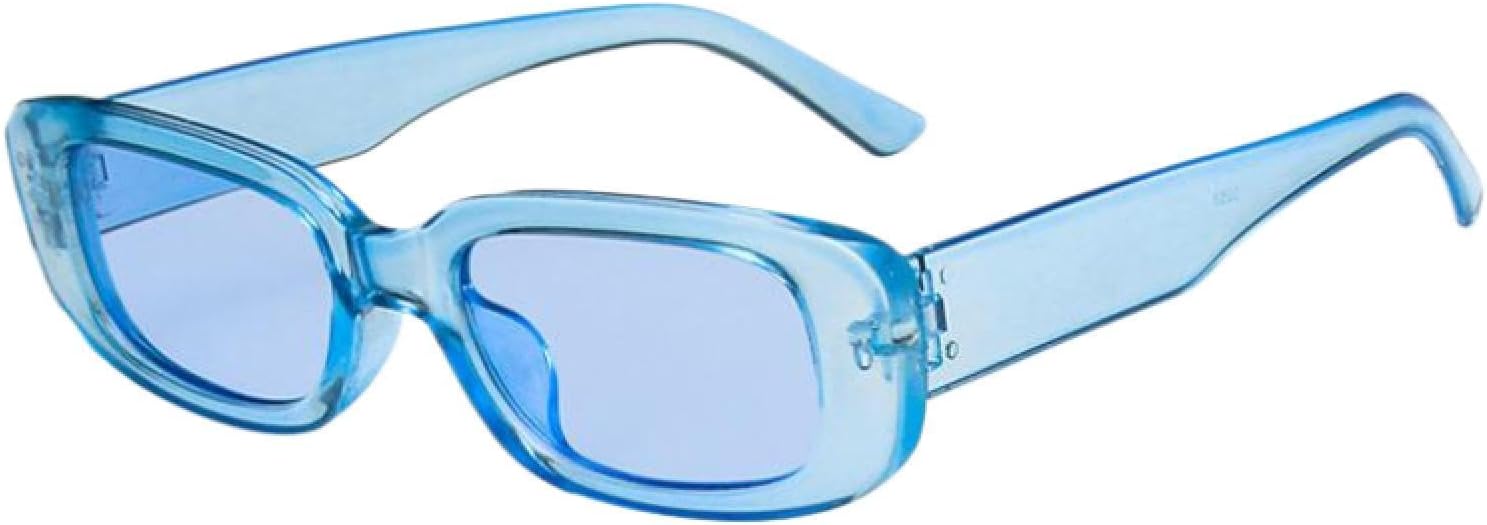 

Солнцезащитные очки с защитой от УФ-излучения UV400 | Женские солнцезащитные очки с маленькими овальными линзами и желтыми линзами | для занятий спортом на открытом воздухе FYTUP, Blue Lens