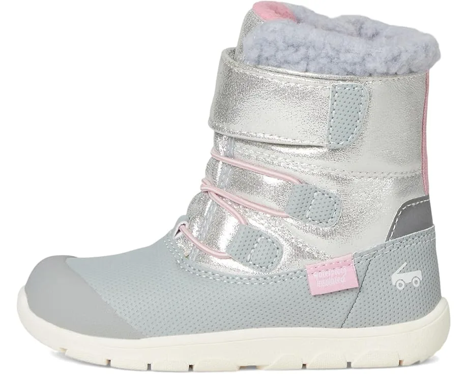 Ботинки See Kai Run Gilman WP/IN (Toddler/Little Kid), Silver Shimmer — фото 4