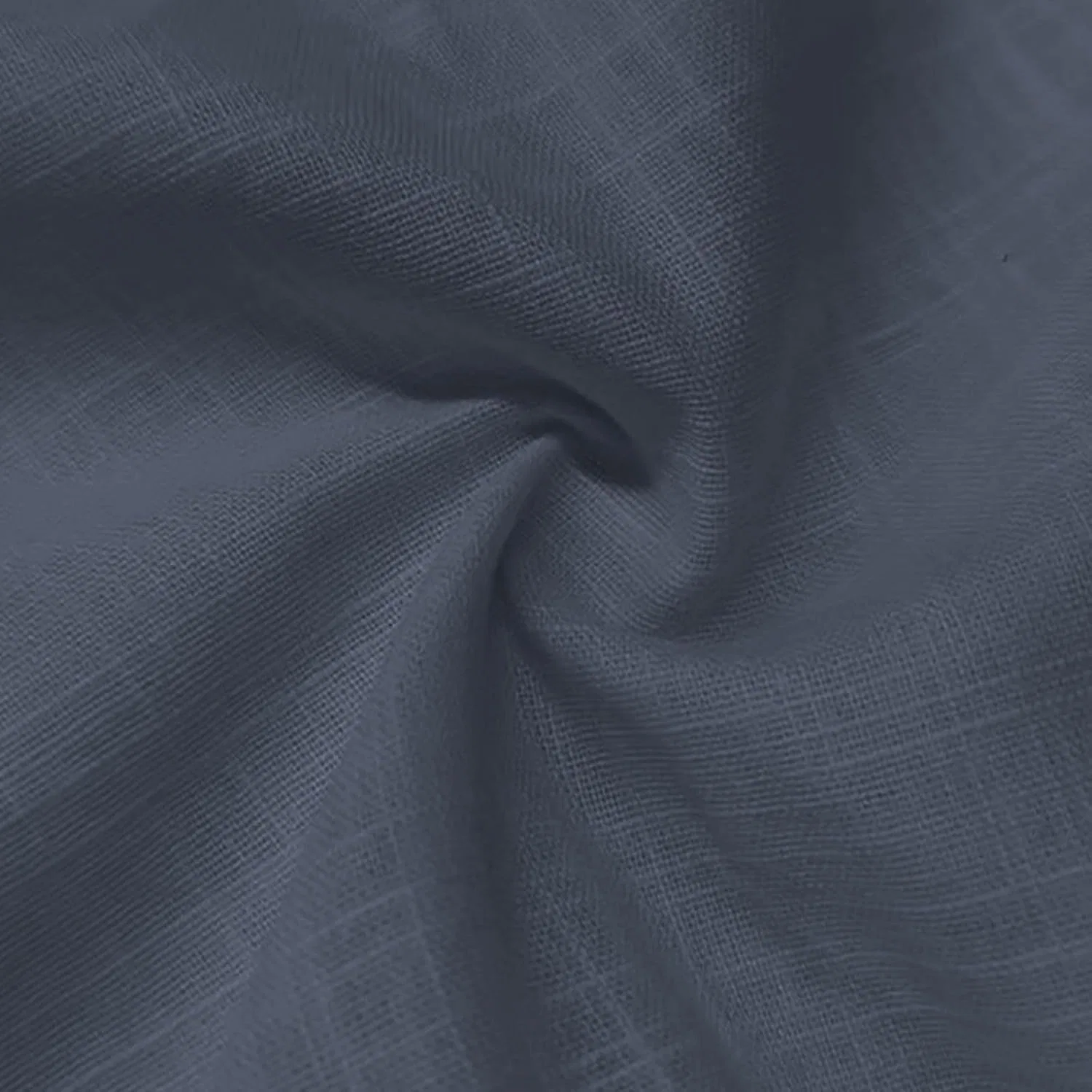 Женский топ без рукавов из хлопка и льна, Dark Blue — фото 2