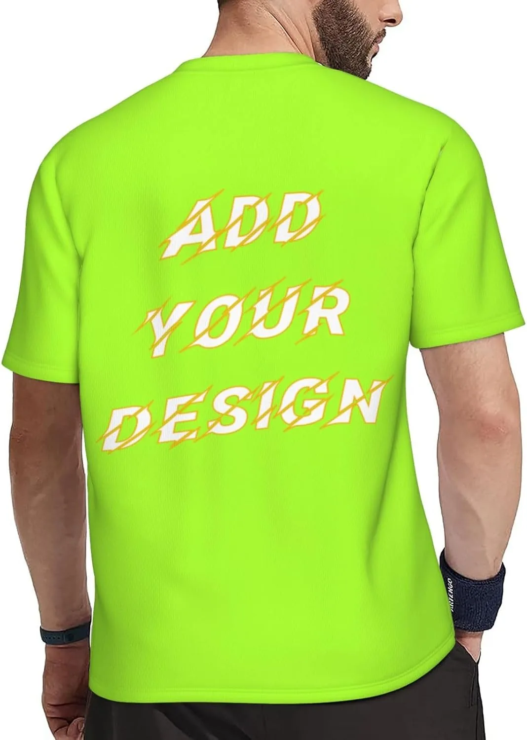 Футболка мужская Custom T Shirts с принтом на 4 сторонах — фото 4
